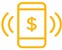 Image of a mobile phone with a dollar sign icon