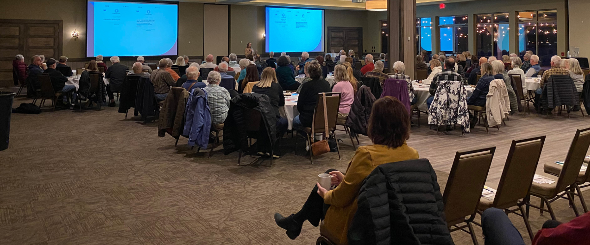 Image Of Crowd Attending Our Fraud Prevention Seminar In The Iowa Great Lakes Area