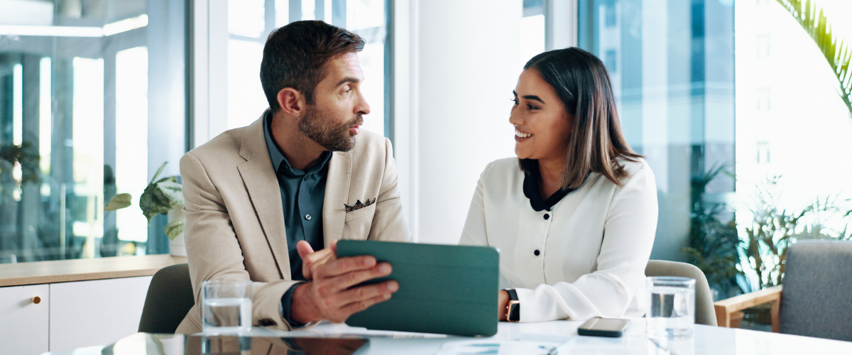Image of a Professional meeting with a financial advisor
