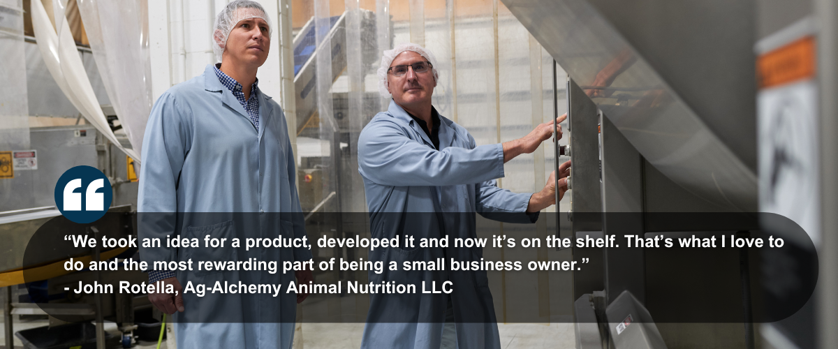 Image of John Rotella And His Quote We Took An Idea For A Product, Developed It And Now It’s On The Shelf. That’s what I Love To Do And The Most Rewarding Part Of Being A Small Business Owner.