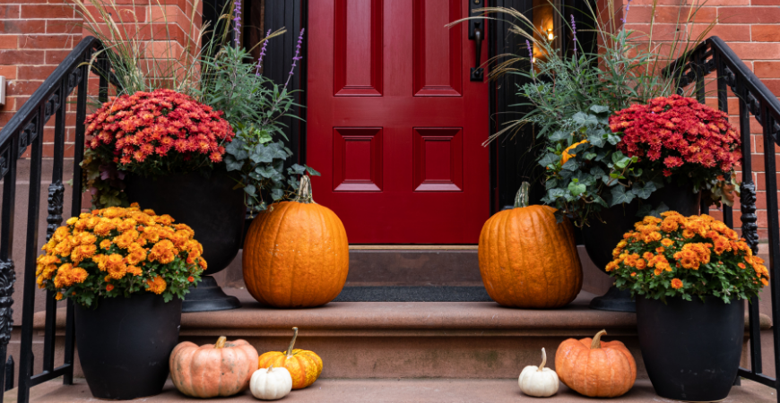 Image of a fall themed kitchen