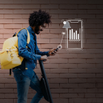 Man Receiving Card Secure Alerts On His Phone About His Debit Card