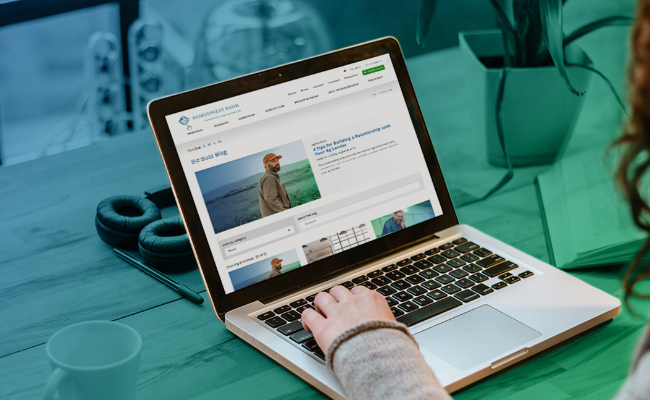 Our Biz Buzz Blog On A Computer