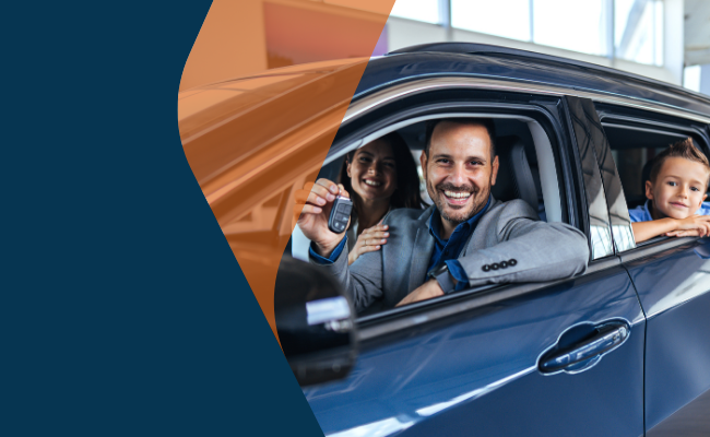 Image Of A Family Purchasing A New Vehicle