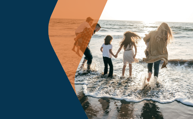 Image Of A Family On Vacation Using Their Northwest Bank Home Equity Line Of Credit For Extra Cash When They Need It