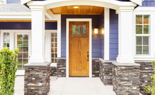 Front Door Of A New Home