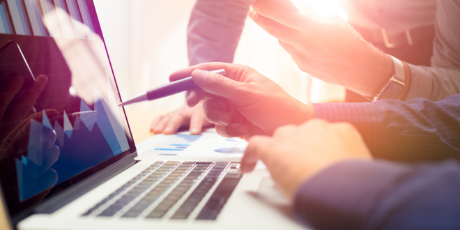 Computer Screen Showing the Convenience of Private Banking