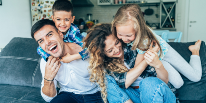 Family Excited At Home
