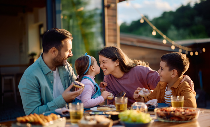 Image Of A Family In Their Home During Spring Homebuying Season