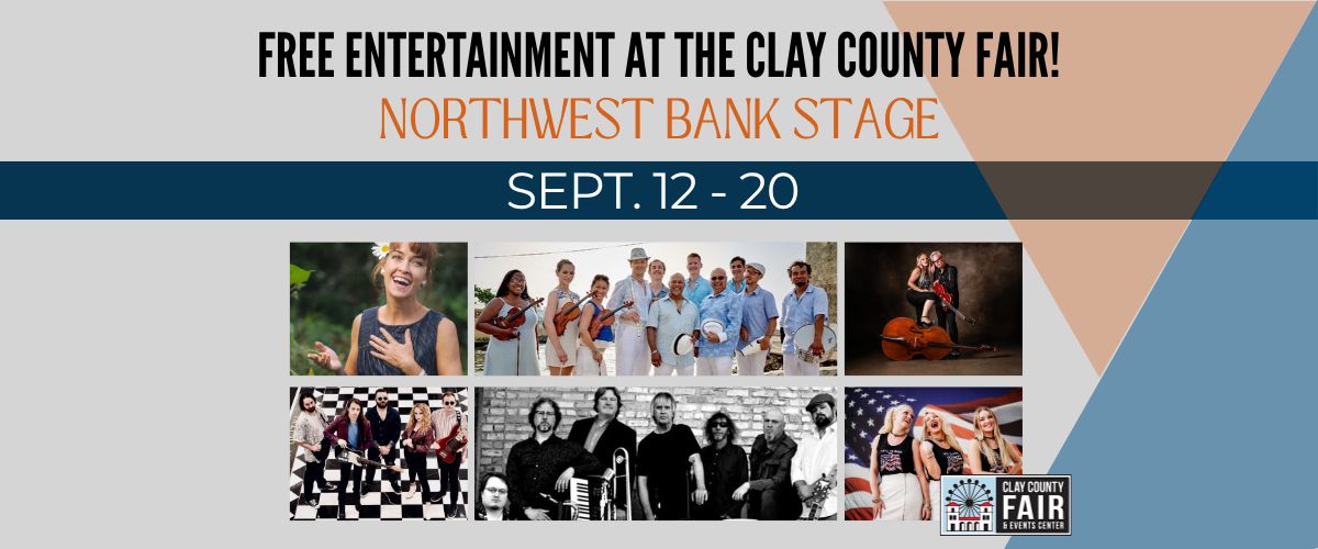 Image of the Free Entertainment at the Clay County Fair for Northwest Bank Stage