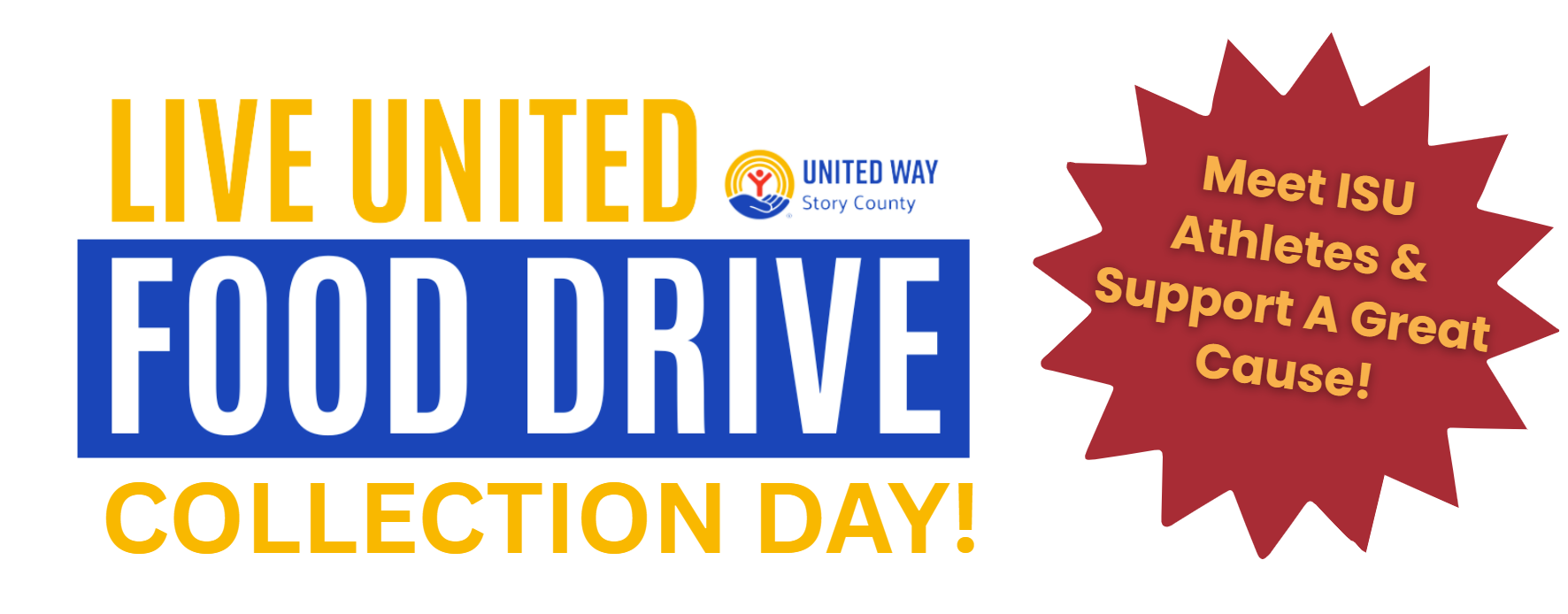 Image Of You Are Invited To Join Us For A Collection Day And Meet ISU Athletes And Support A Great Cause