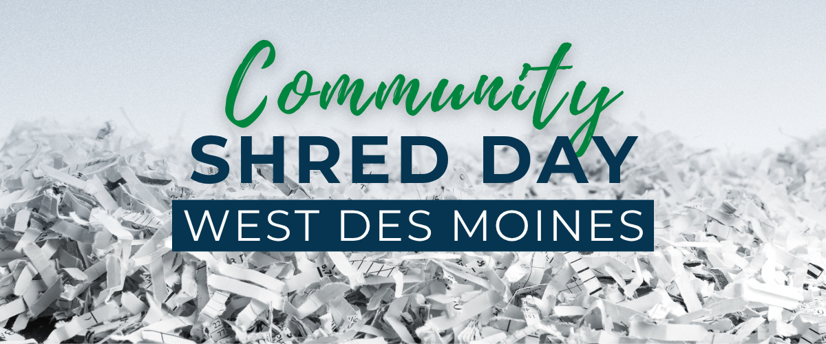 Image of Community Shred Day Event in West Des Moines hosted by Northwest Bank