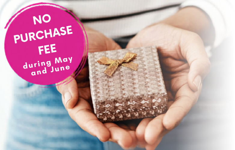 Image of Northwest Bank's No Purchase Fee on Gift Cards During May through June.