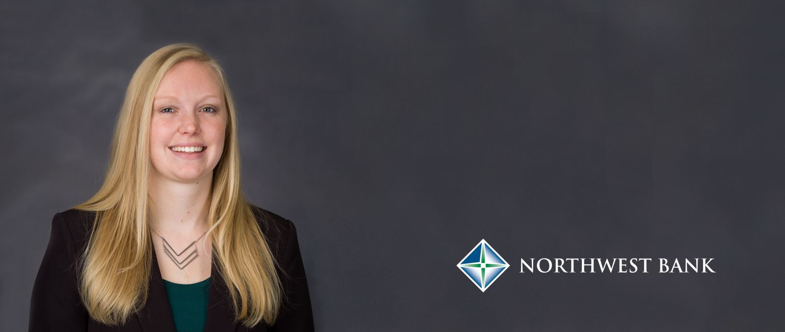 image of Stephanie Marco and Northwest Bank logo