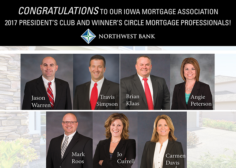 Images of our Presidents and Winner circles mortgage bankers
