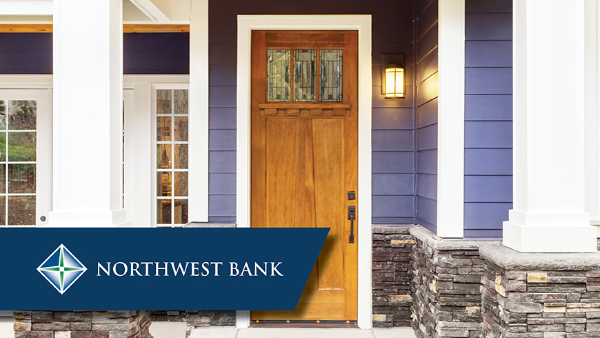 Northwest Bank Logo - Image of front door