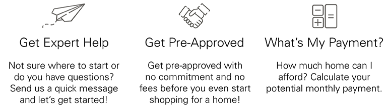 get expert help, get preapproved before you shop, or calculate your monthly payment today!