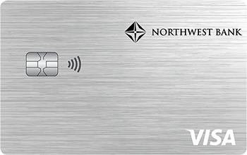 Image of a Northwest Bank Visa credit card